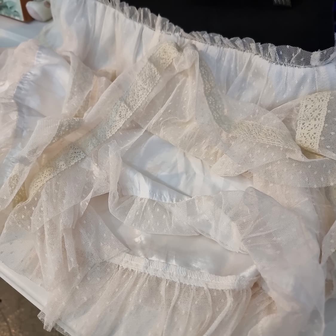 레이스 튤 큐롯팬츠 상품이미지4