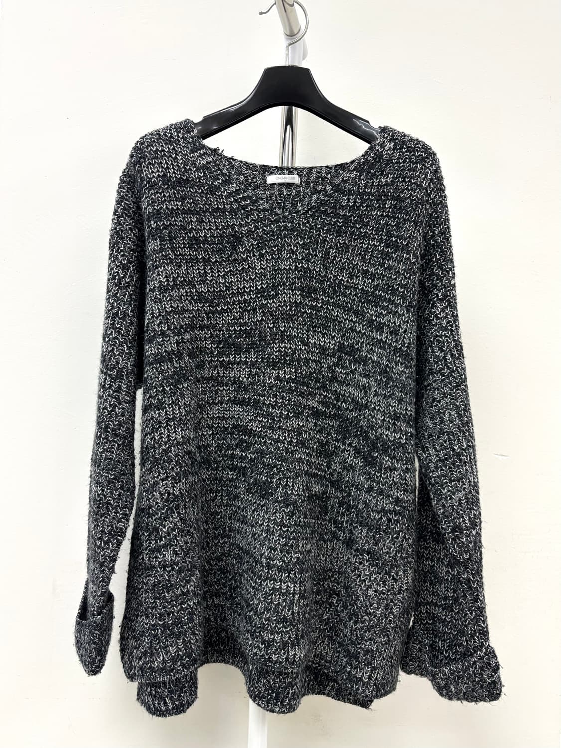 빈티지 차콜 울 니트 스웨터 상품이미지6