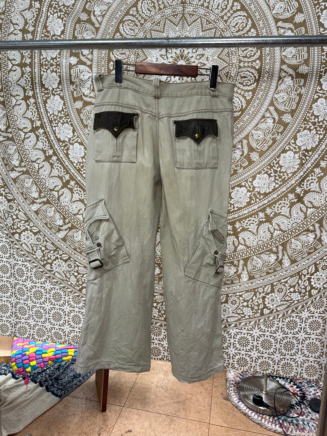 빈티지 피그먼트 포켓 디테일 카고팬츠  상품이미지6