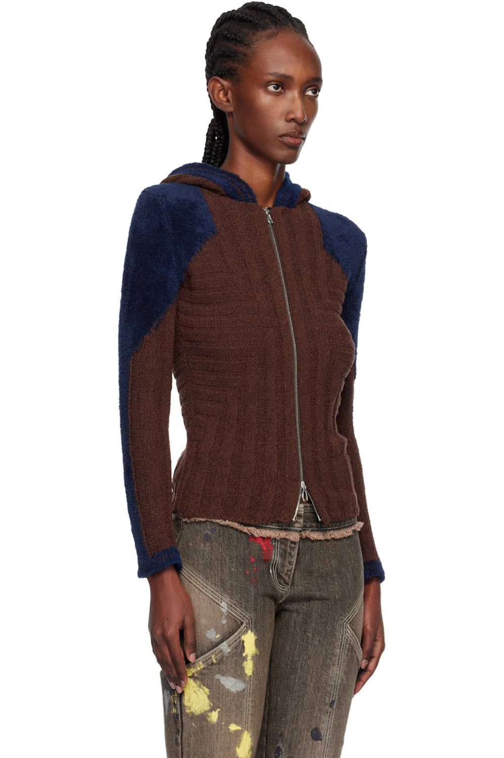 [34]키코 코스타디노브 25fw Quimby 니트 후드티 상품이미지2