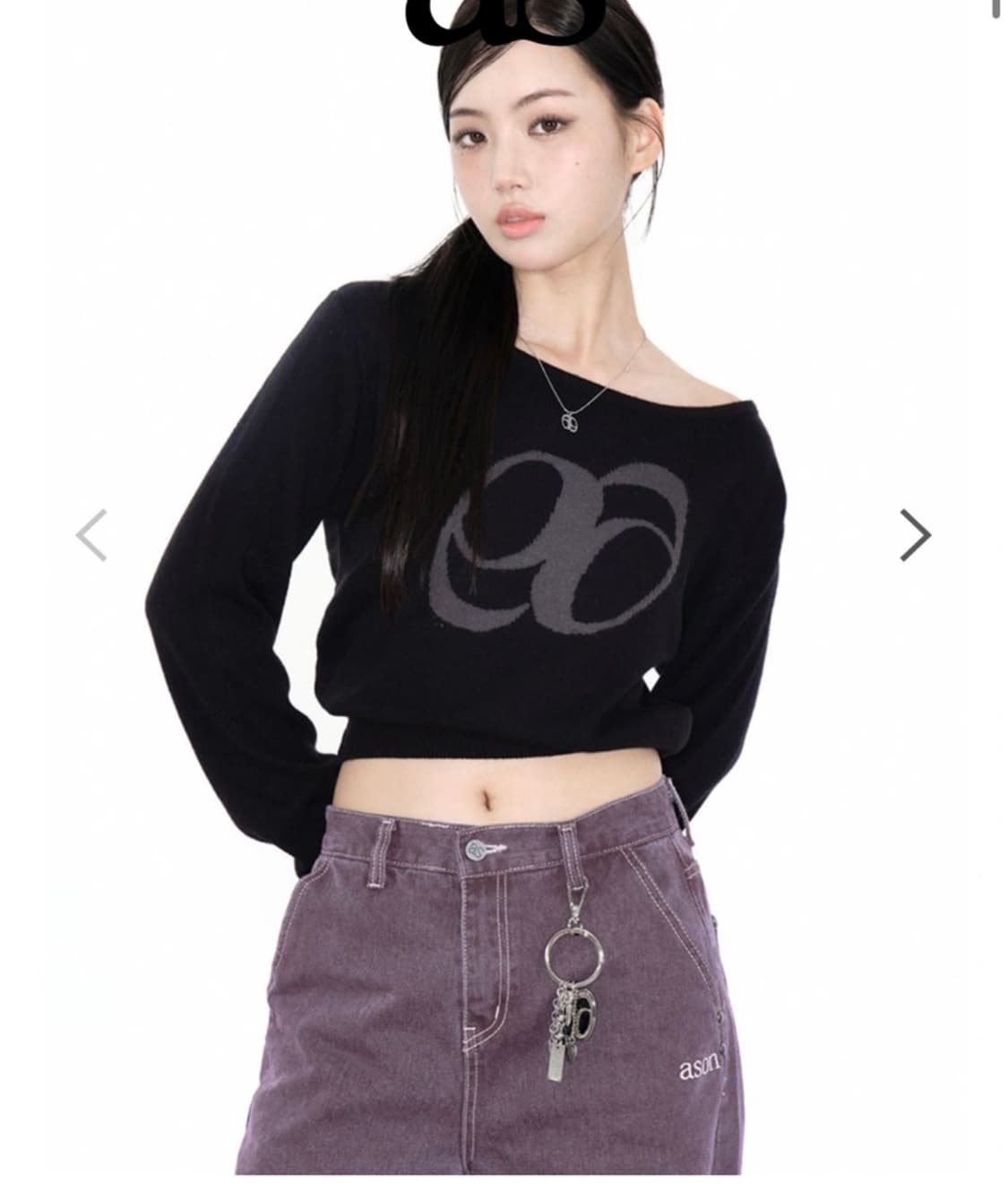 애즈온 보트넥니트 상품이미지1