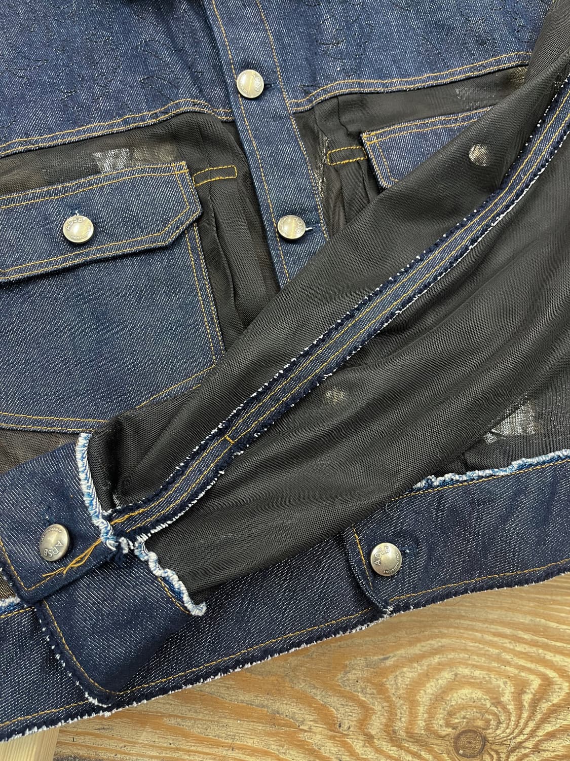 앤더슨벨 25s/s 토니 데님 시어 자켓 상품이미지7