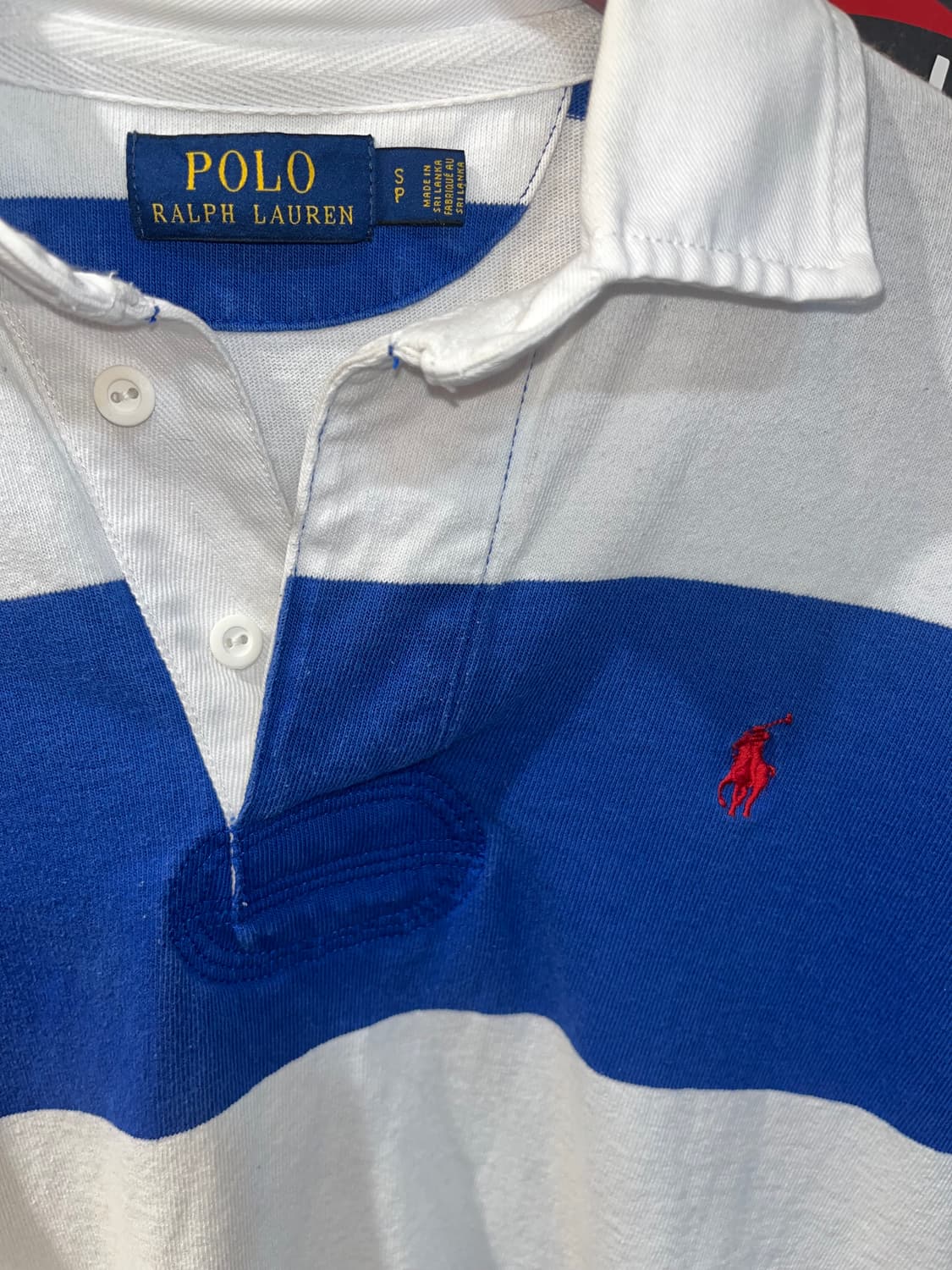 폴로 배색 럭비 셔츠 상품이미지3