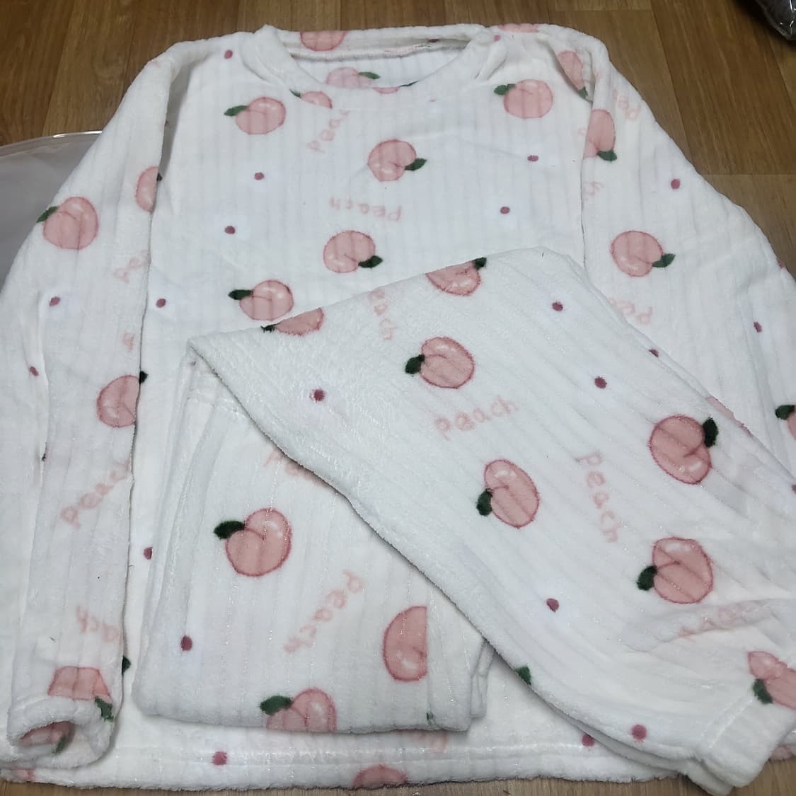 새옷 너무 따순 극세사 여자 곰돌이 바지 겨울 잠옷 바지 파자마 세트 상품이미지6