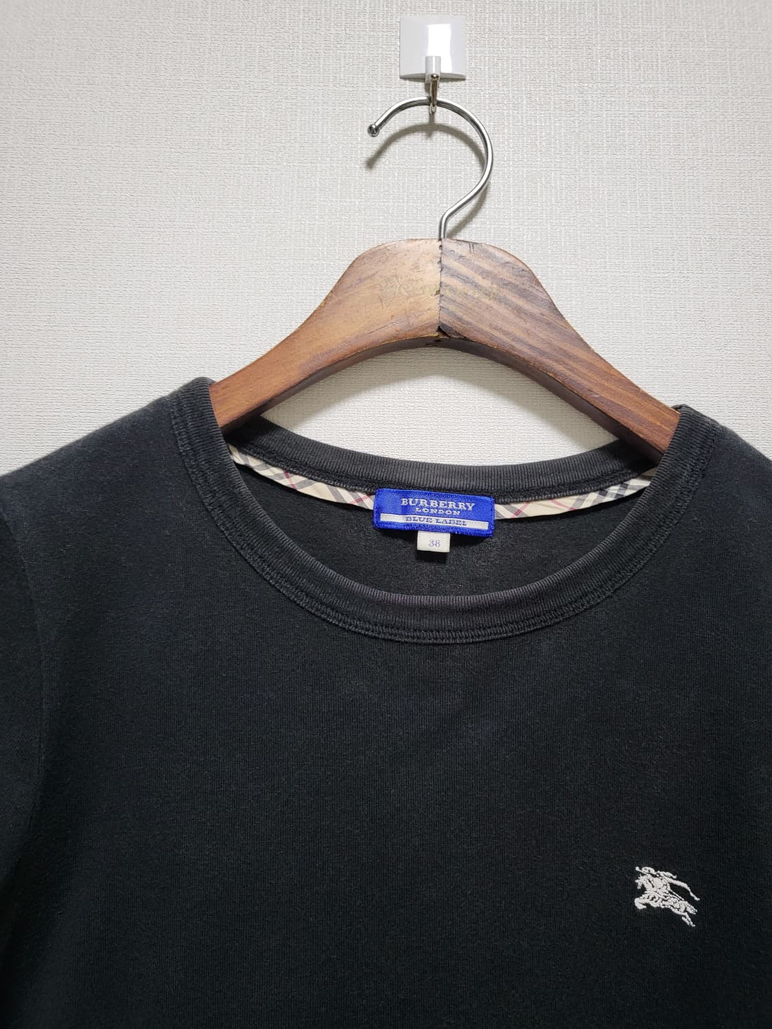 (일본내수용정품)블루라벨 블랙 반팔 티셔츠 38 55-날씬66일 상품이미지2