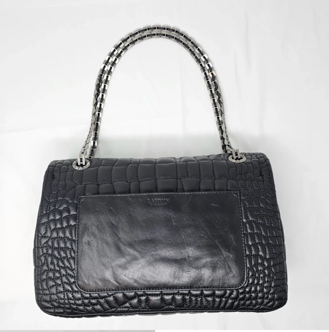 랑방 블랙 퀼팅 가죽 숄더백 상품이미지5