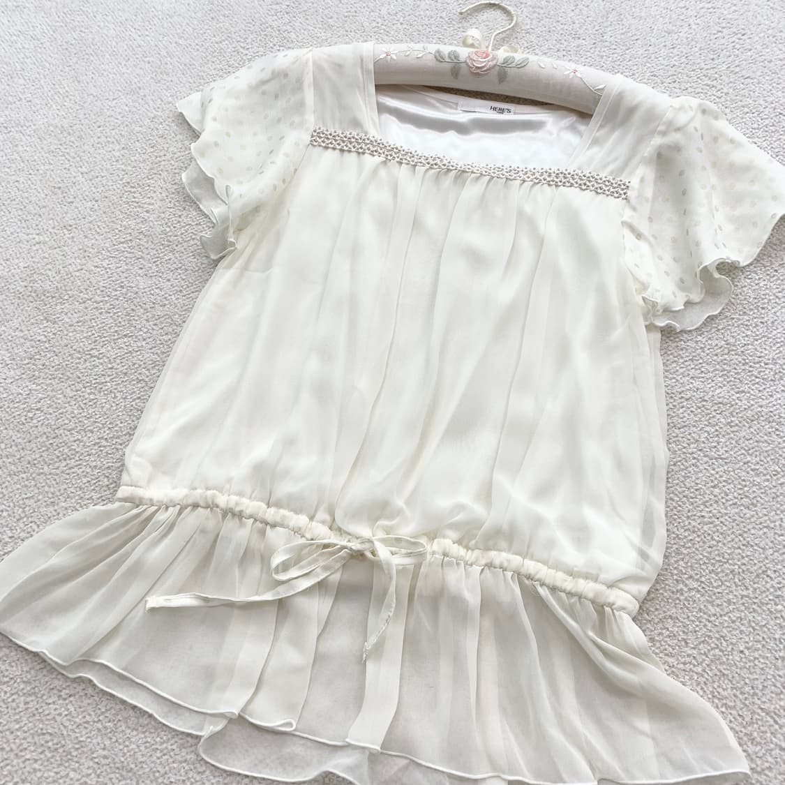 순우유 크림 ♥ 청순여리 페어리 블라우스 상품이미지2