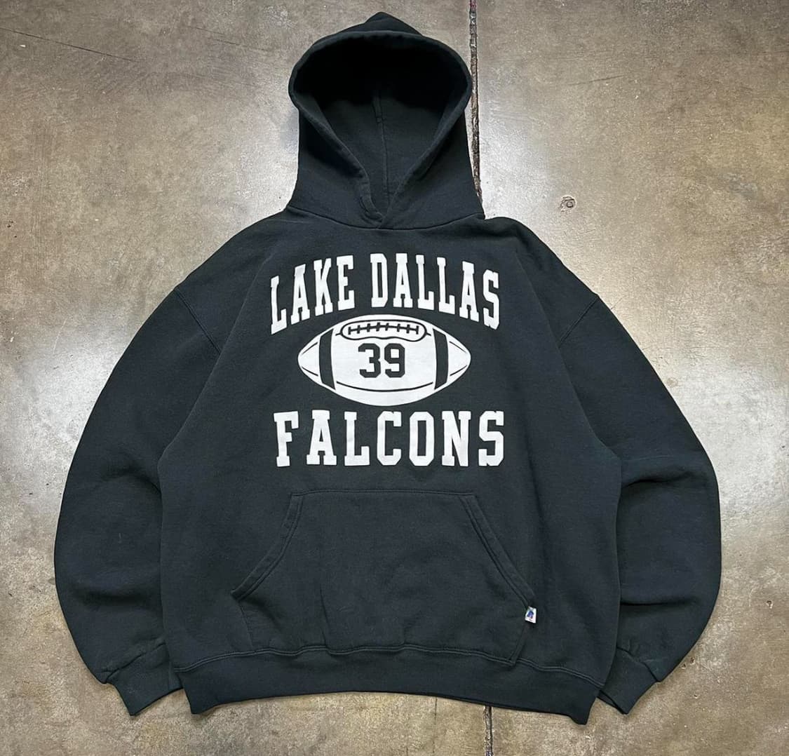 90‘s 빈티지 Russell Athletic 후드티 L 상품이미지1