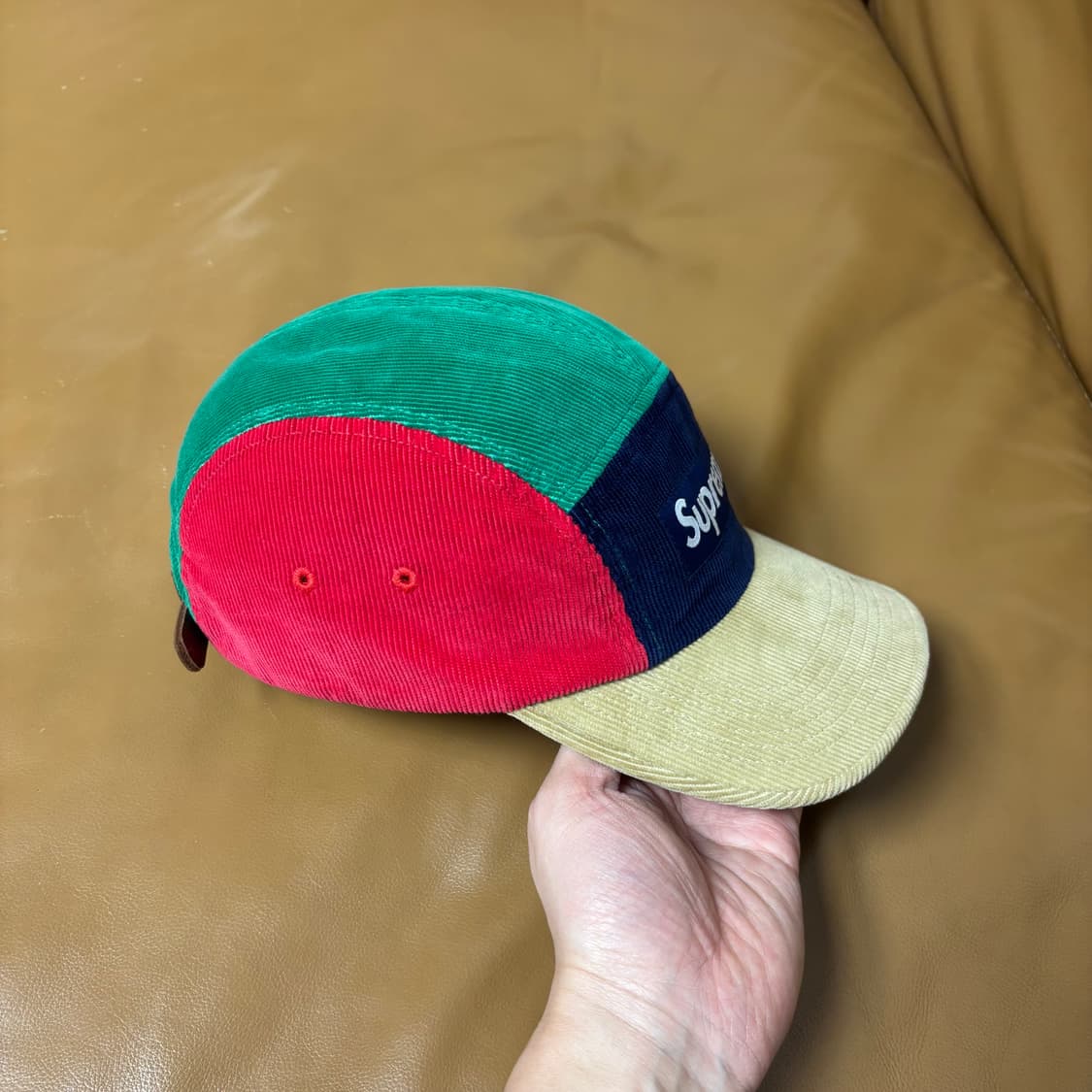 슈프림 캠프캡 모자 박스로고 코듀로이 멀티 컬러 상품이미지3