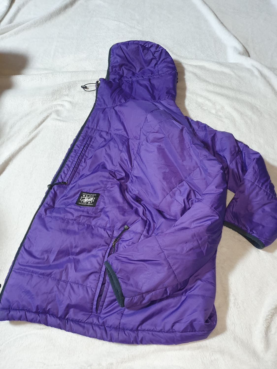 올드스투시 90s 나일론 써모라이트 후디 패딩 stussy 상품이미지2