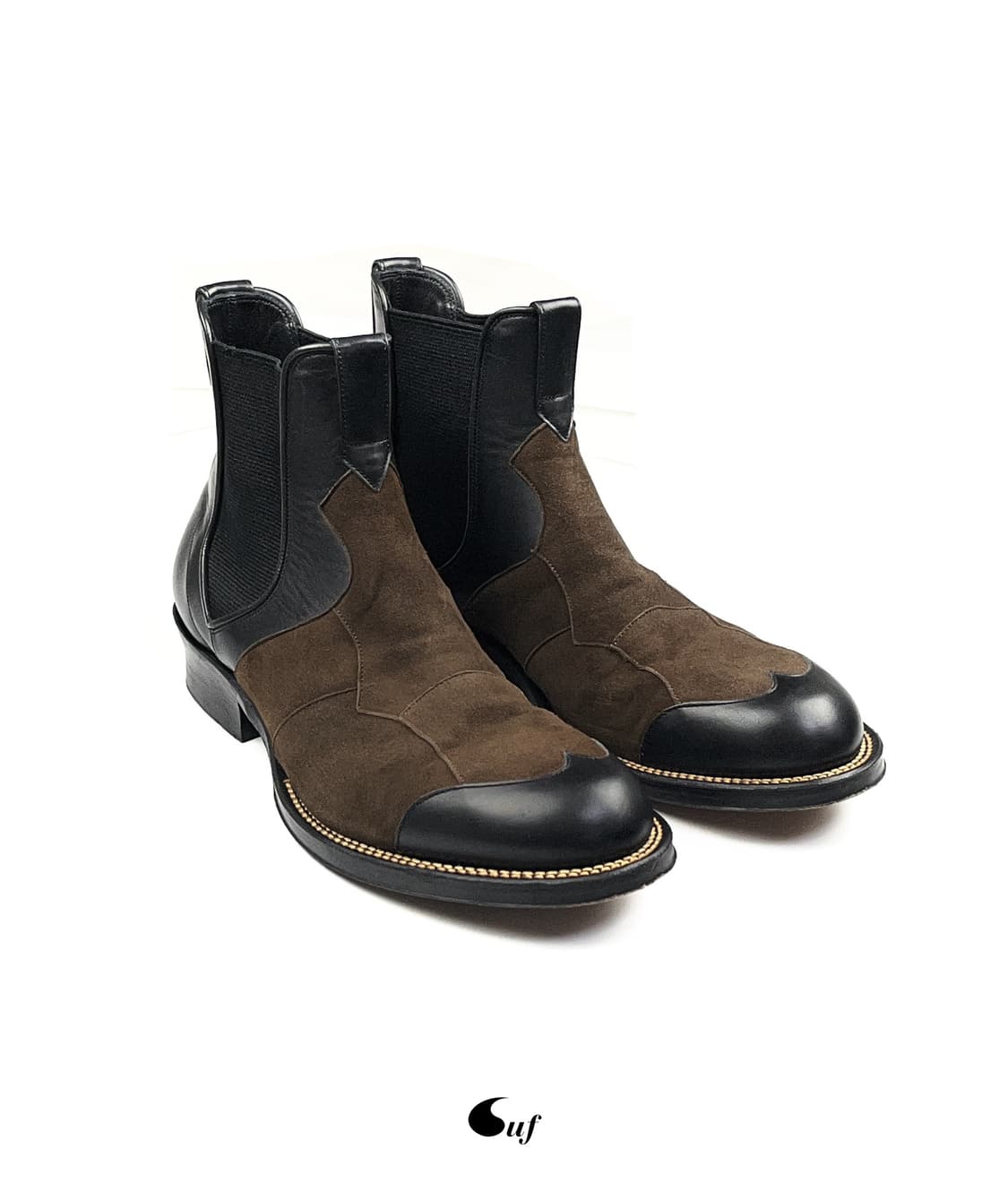 suede patchwork side gore boots 상품이미지1