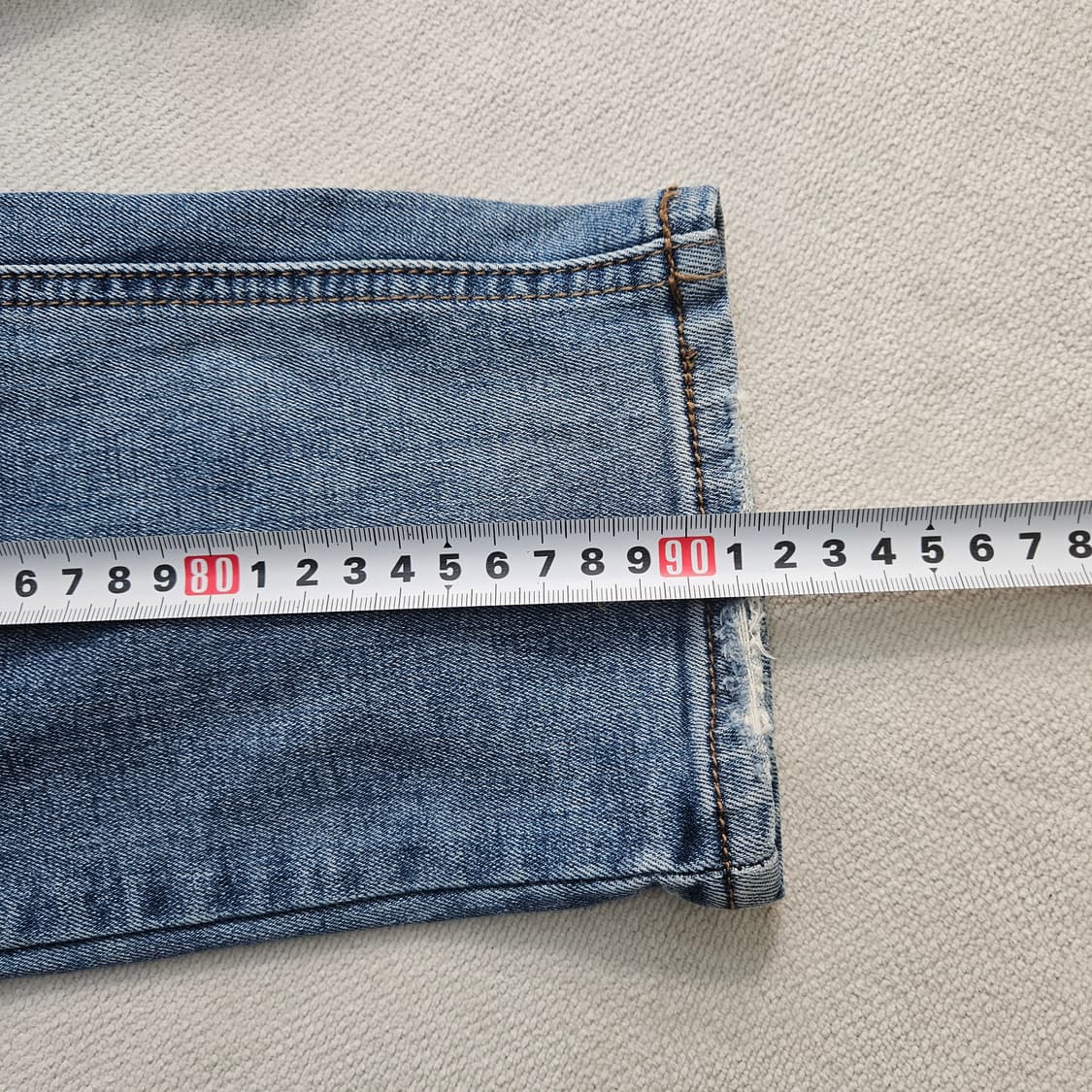 28 지프 여성 자수 레터링 데님 팬츠 0408Y 상품이미지7