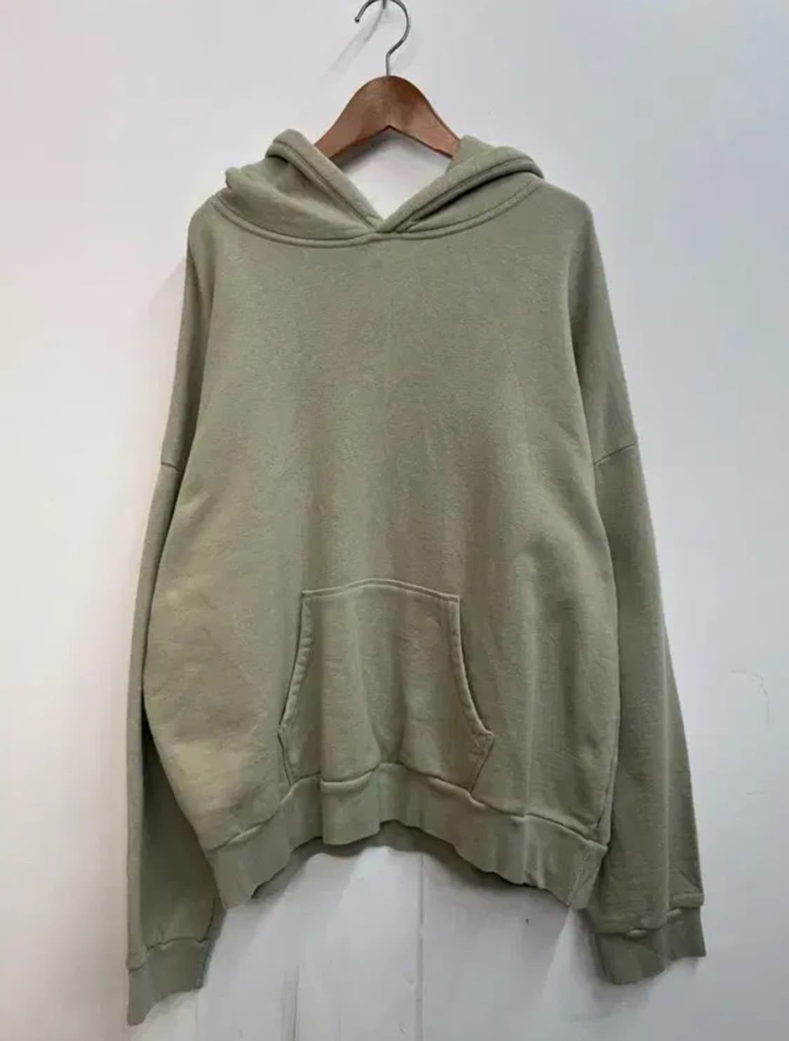 (3) 언유즈드 스웨트 후드 세이지 그린 상품이미지1