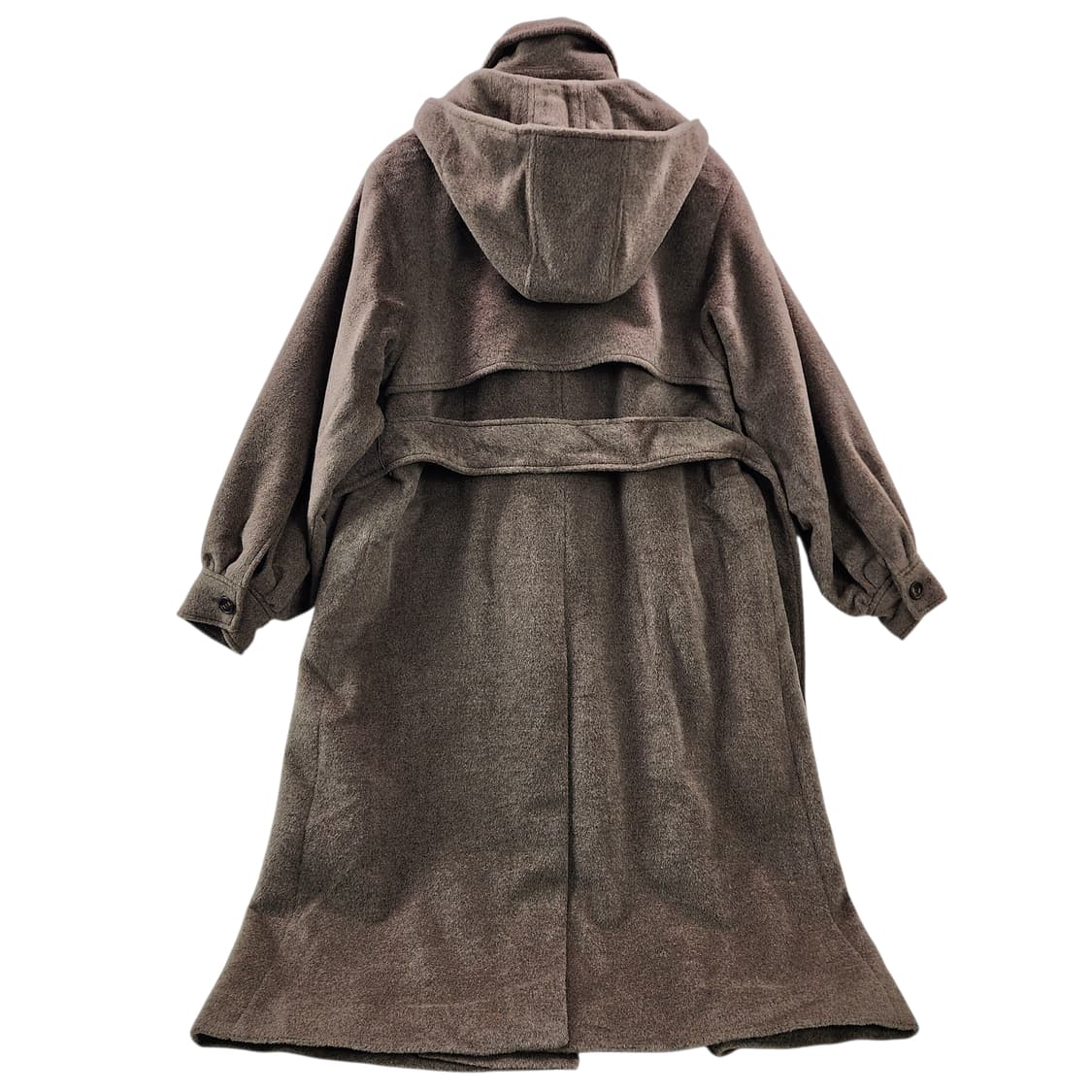 [S] akro 아크로 후디드 울 블렌드 앙고라 코트 상품이미지4