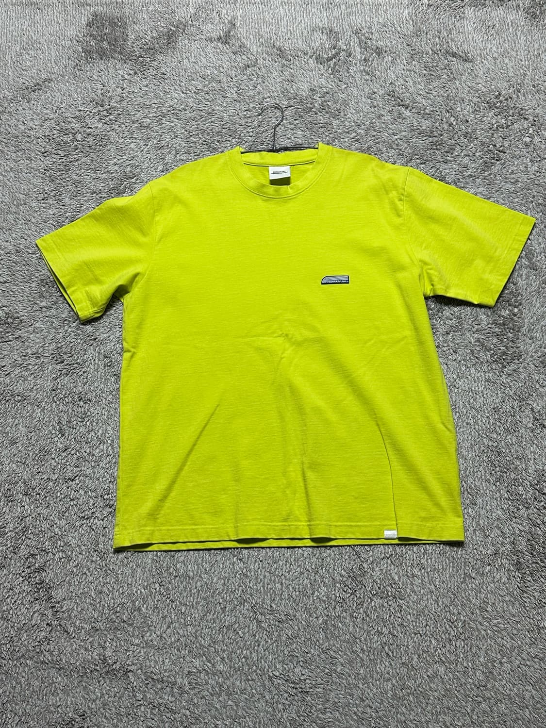 노매뉴얼 형광 반팔 티셔츠 L사이즈 상품이미지3