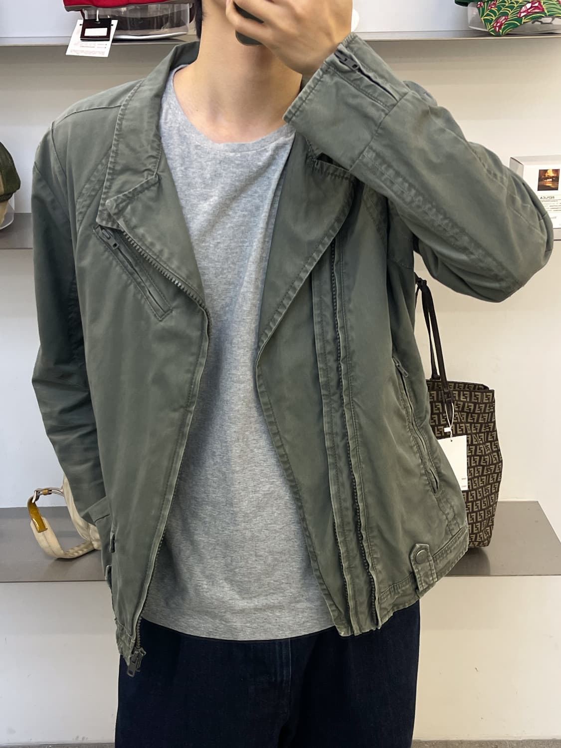 디젤 바이커 집 자켓 상품이미지3