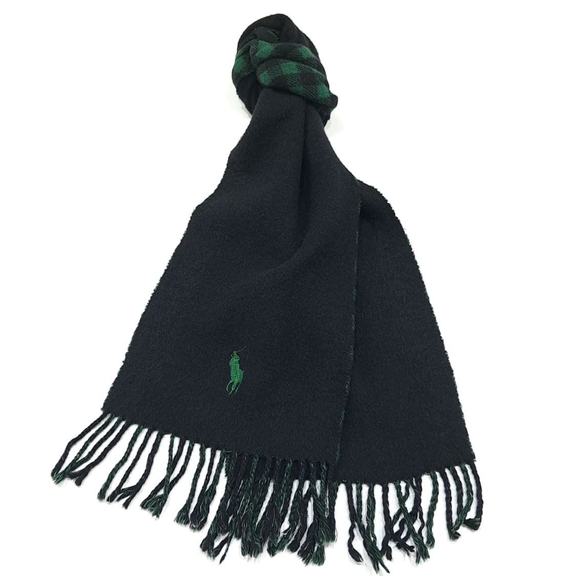 MX376 [Made in Italy] 폴로 양면 블랙 & 그린 버팔로 상품이미지2