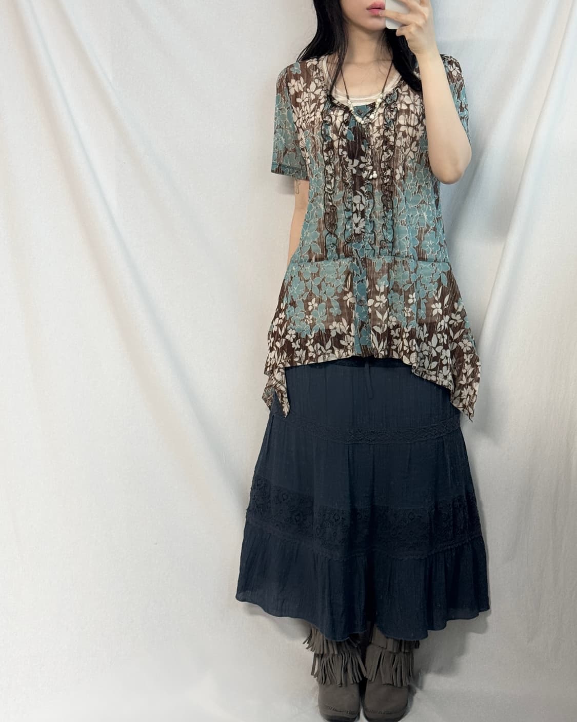 레이스 투웨이 탑 원피스/스커트 상품이미지7