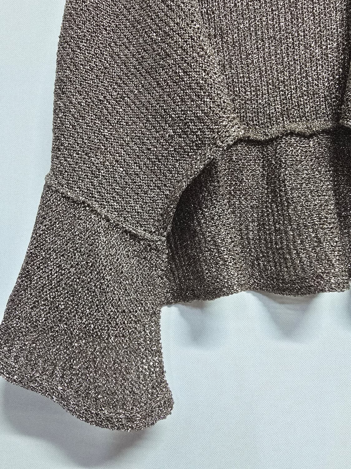 EGOIST 니트 베스트 플레어 브라운 상품이미지3