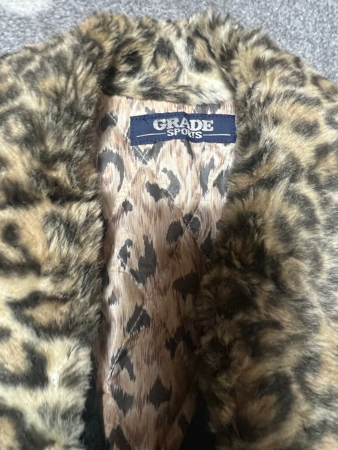 레오파트퍼 카라 빈티지 자켓 상품이미지4