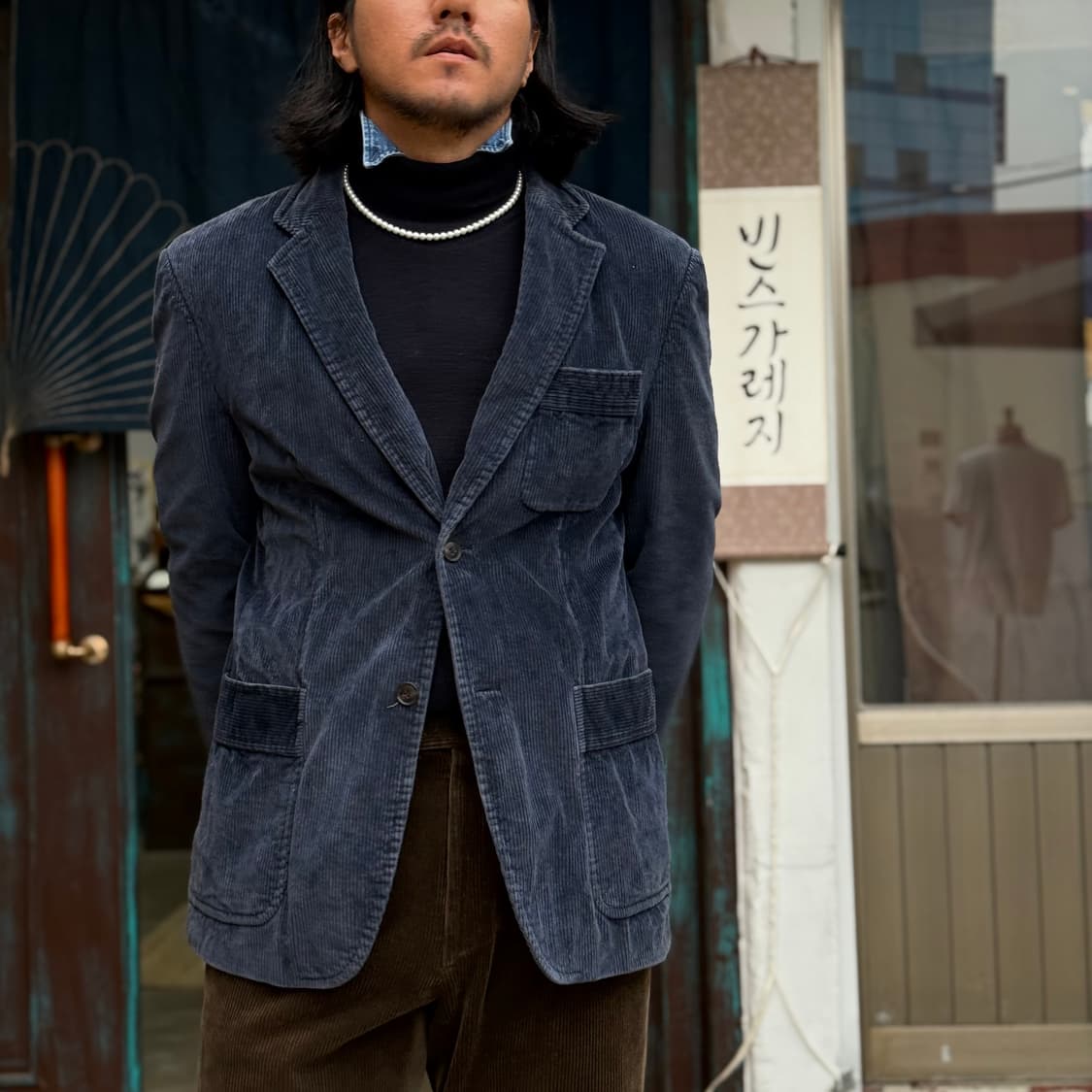 레노마 코듀로이 테일러드 자켓 100-103 상품이미지9