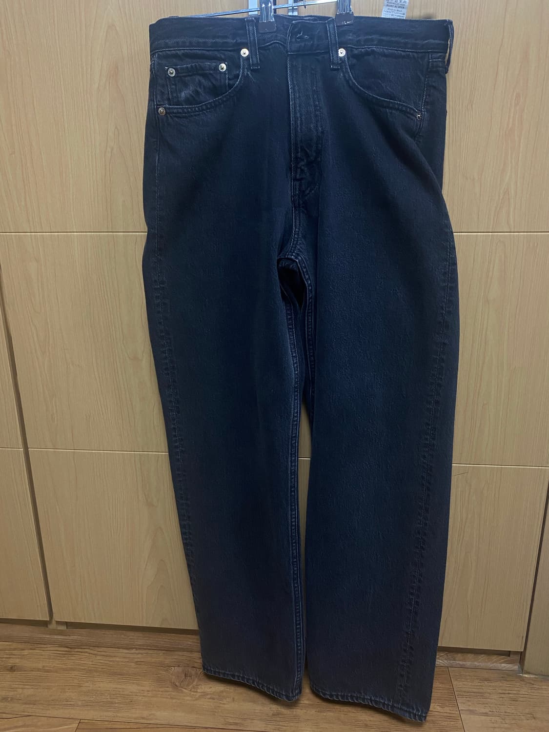 오어슬로우 101 대드핏 블랙 데님팬츠 상품이미지4