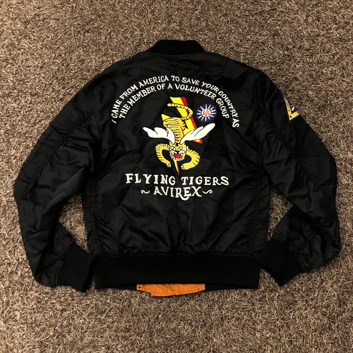 아스페시 아비렉스 플라잉타이거 MA-1 플라이트 항공 점퍼 상품이미지4