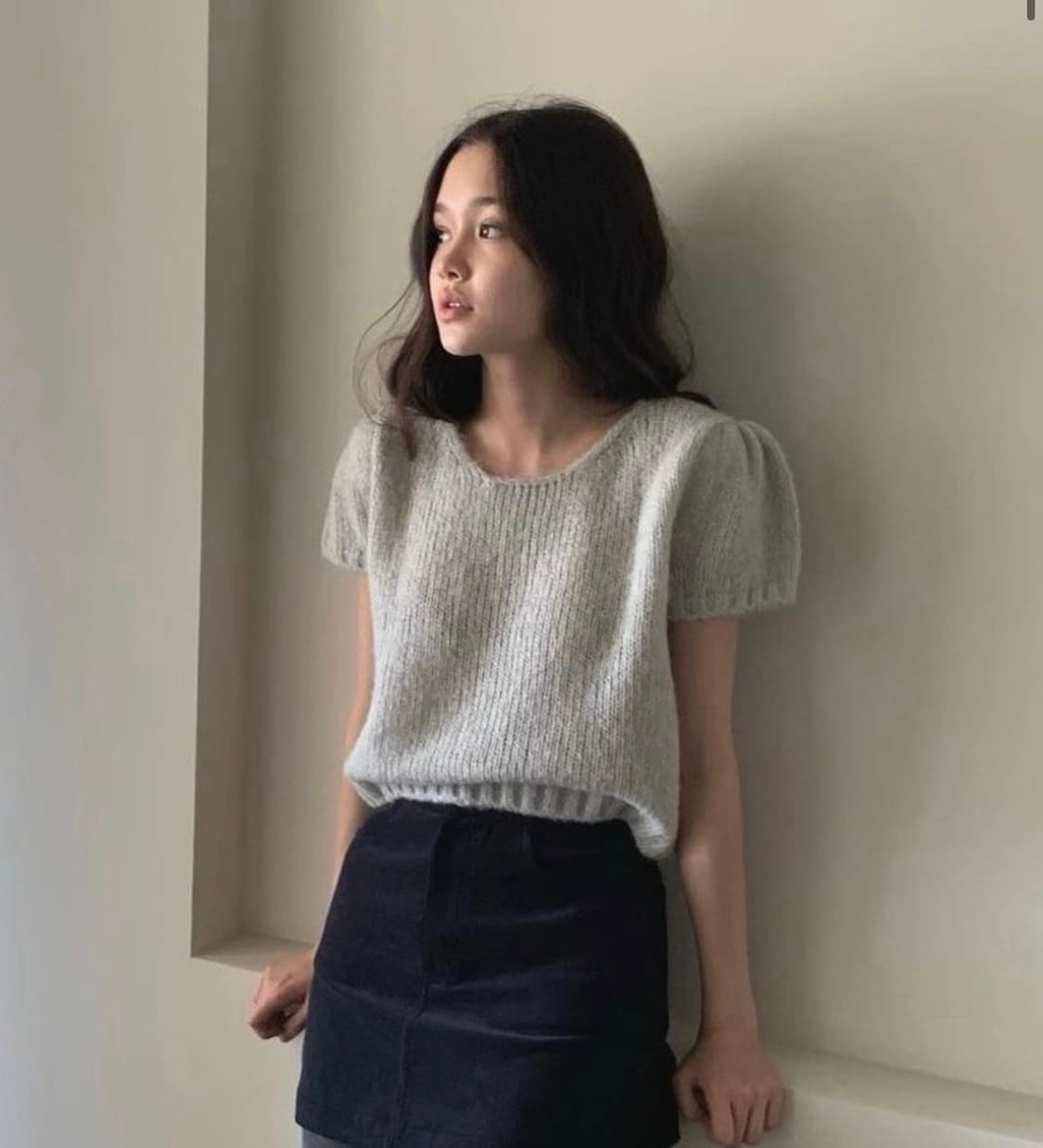 리에뜨 트윙클 반팔 니트 상품이미지2