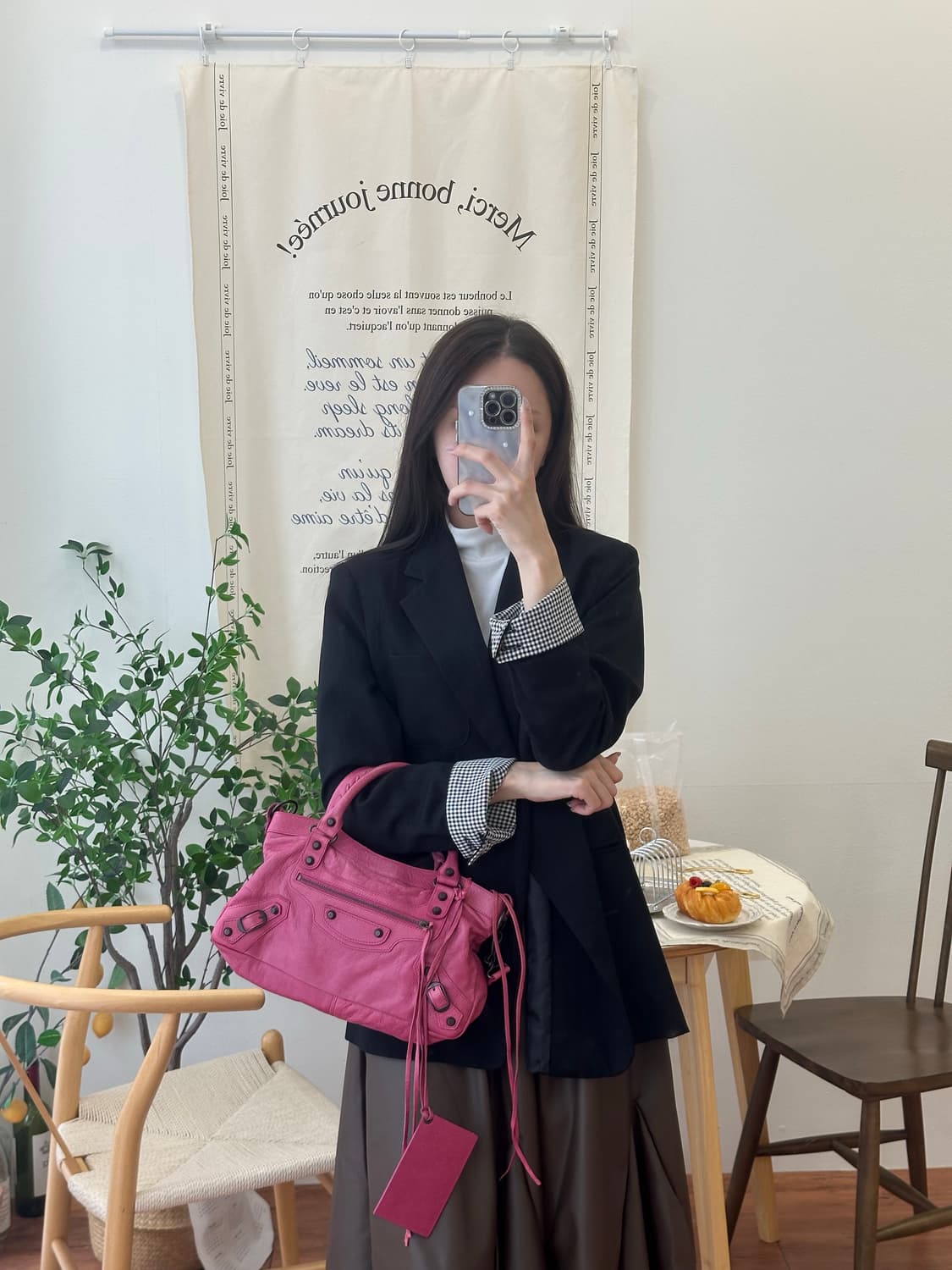 [A+ 정품] 발렌시아가 시티 모터백 퍼스트 핑크 상품이미지7