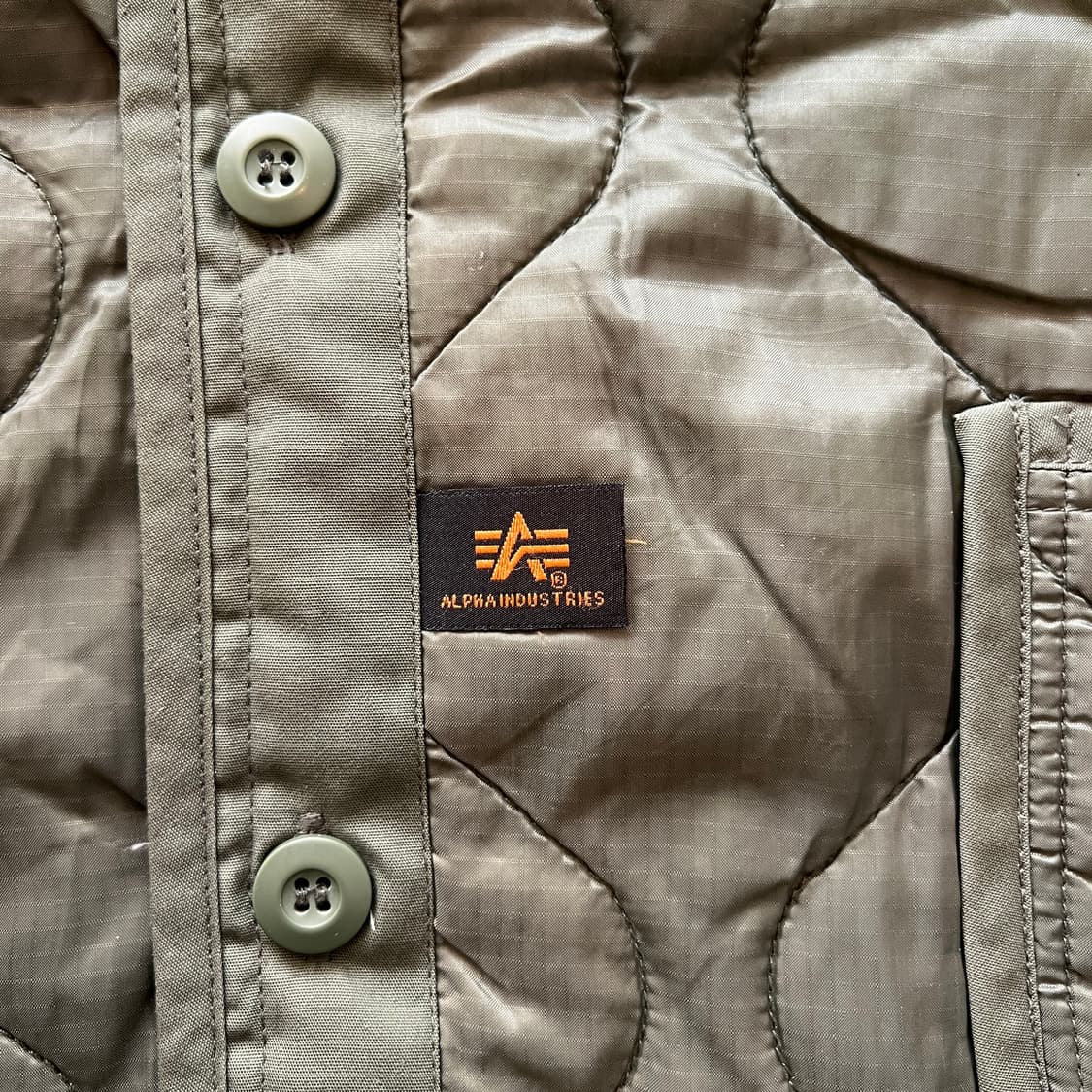 빈티지 00s CDG Alpha Industries 퀼팅 라이너 자켓 상품이미지8