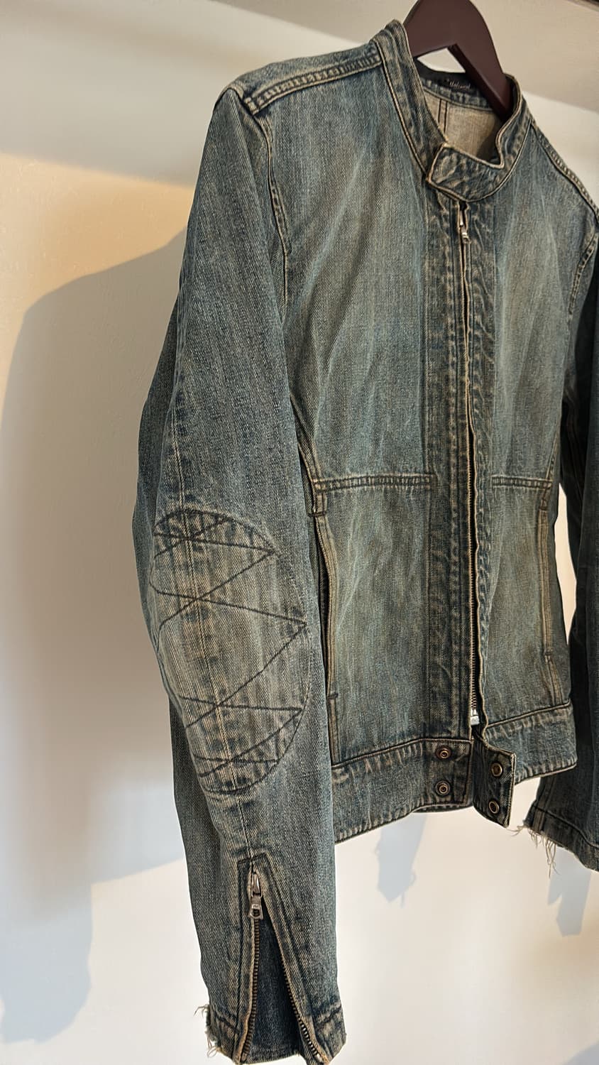 (Rare*) 2000's Elbow Patch Denim Jacket 상품이미지5