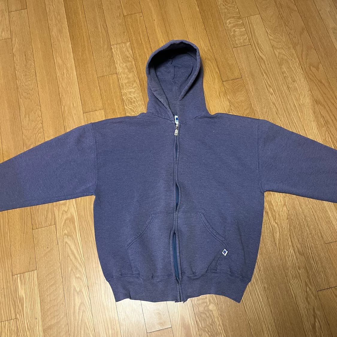 [L] 90s 빈티지 러셀 후드집업 소프트 퍼플 상품이미지3