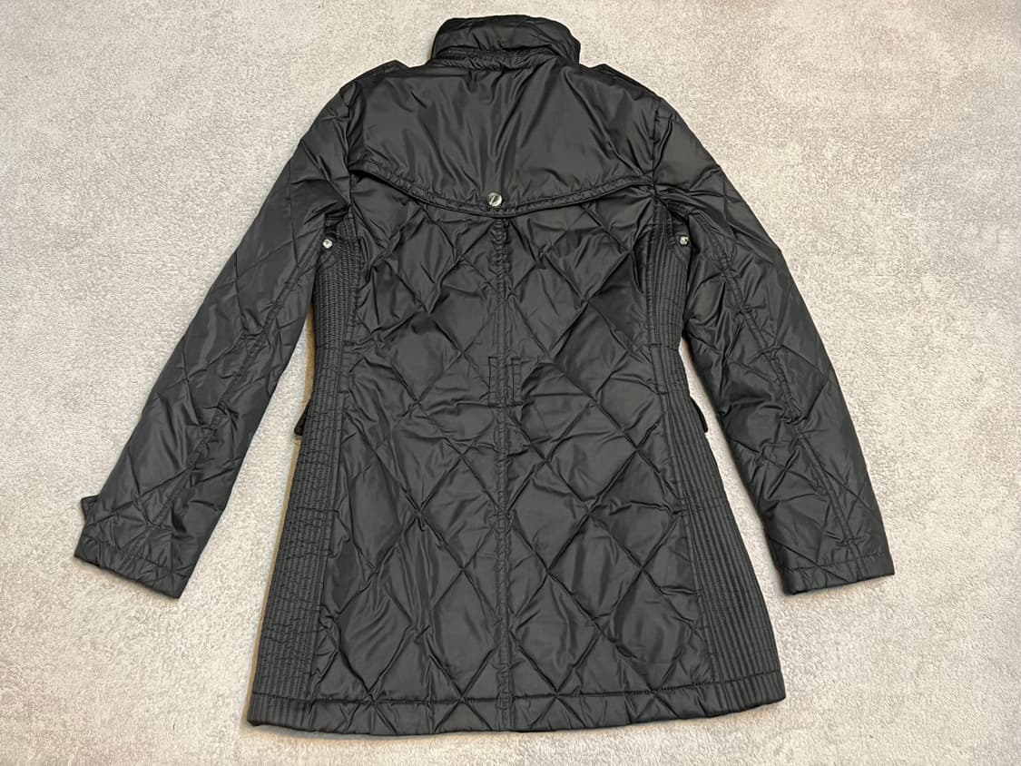버버리 브릿 블랙 퀼팅 하프 롱패딩 s/p  상품이미지9