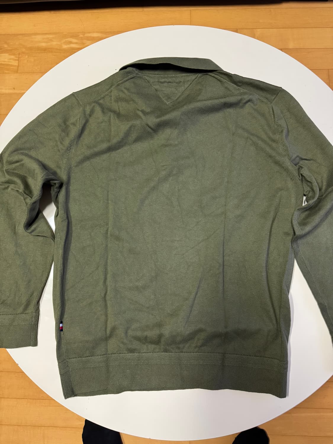 타미힐피거 카키색 카라 니트 XL 상품이미지3