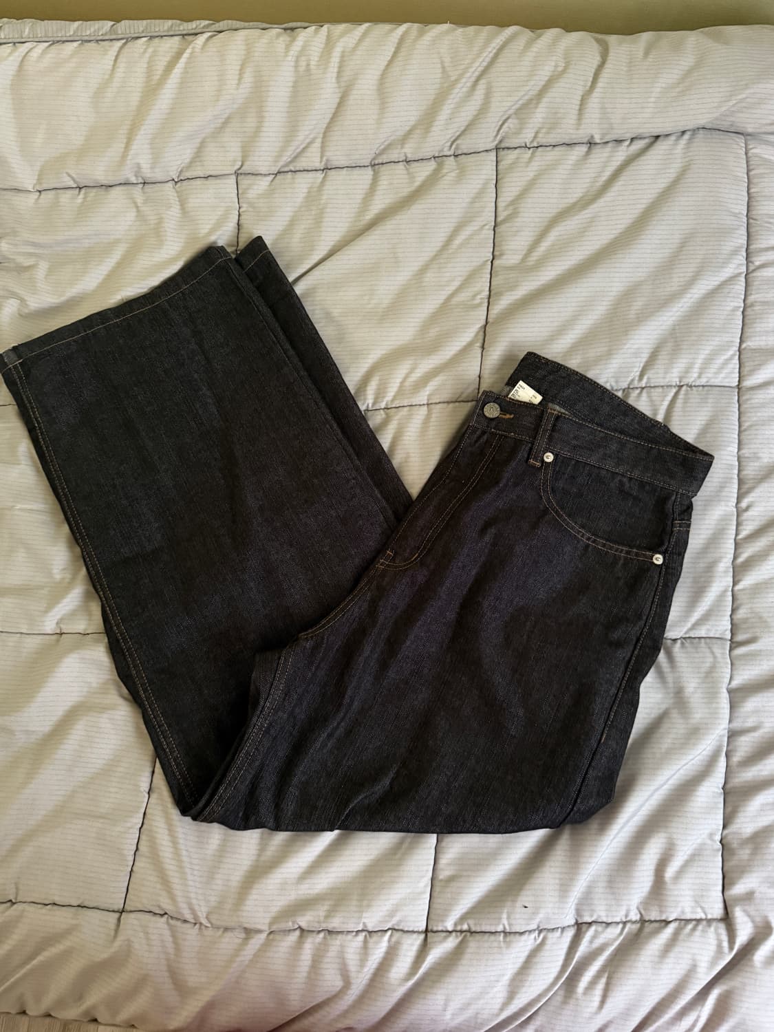 아캄 레더 패치 데님 상품이미지2