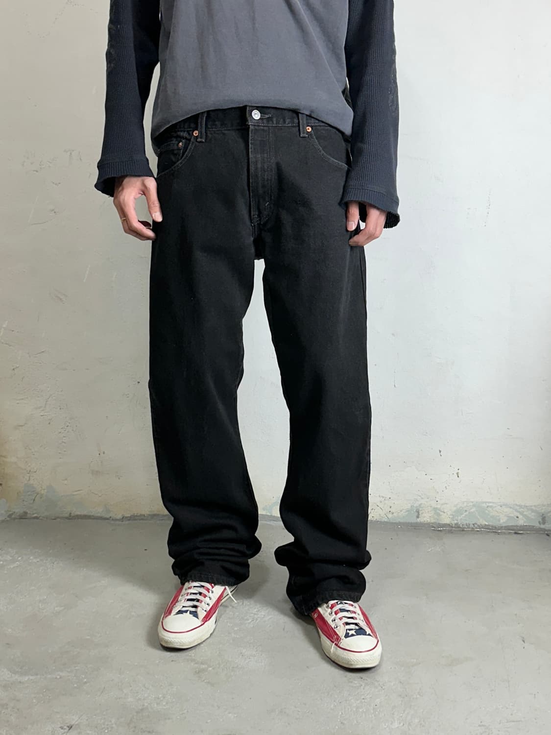 00's 리바이스 517 블랙 부츠컷 플레어진 상품이미지2