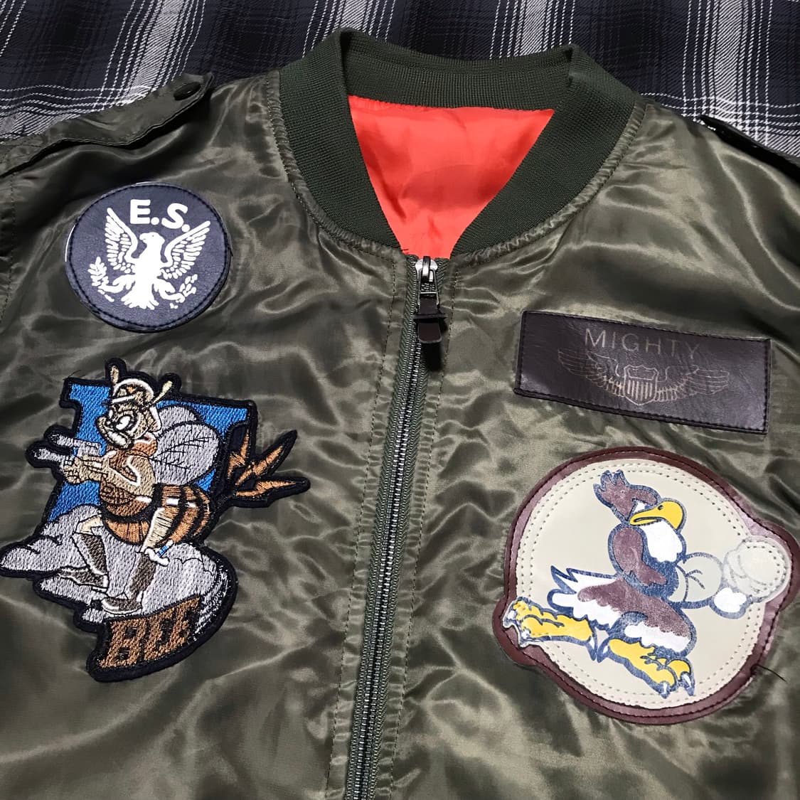 90-00s 재팬 복각 항공자켓 flying type l-2b xxl 상품이미지2
