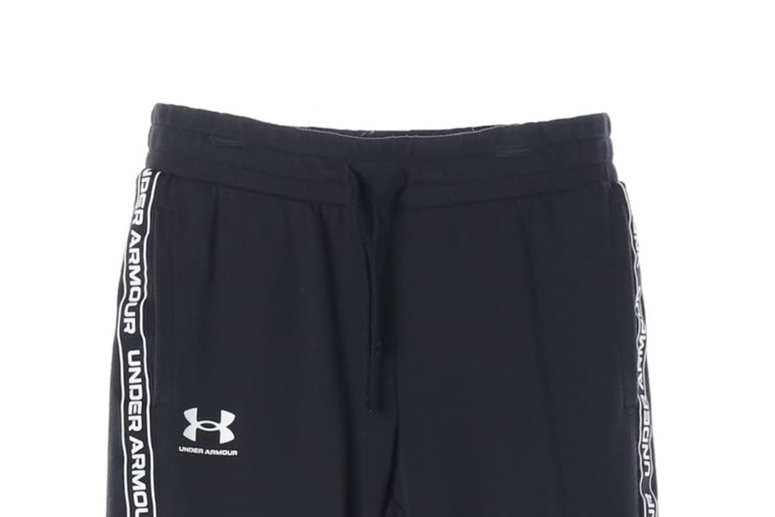 언더아머 사이드 테이핑 로고 블랙 조거 팬츠 M 상품이미지3
