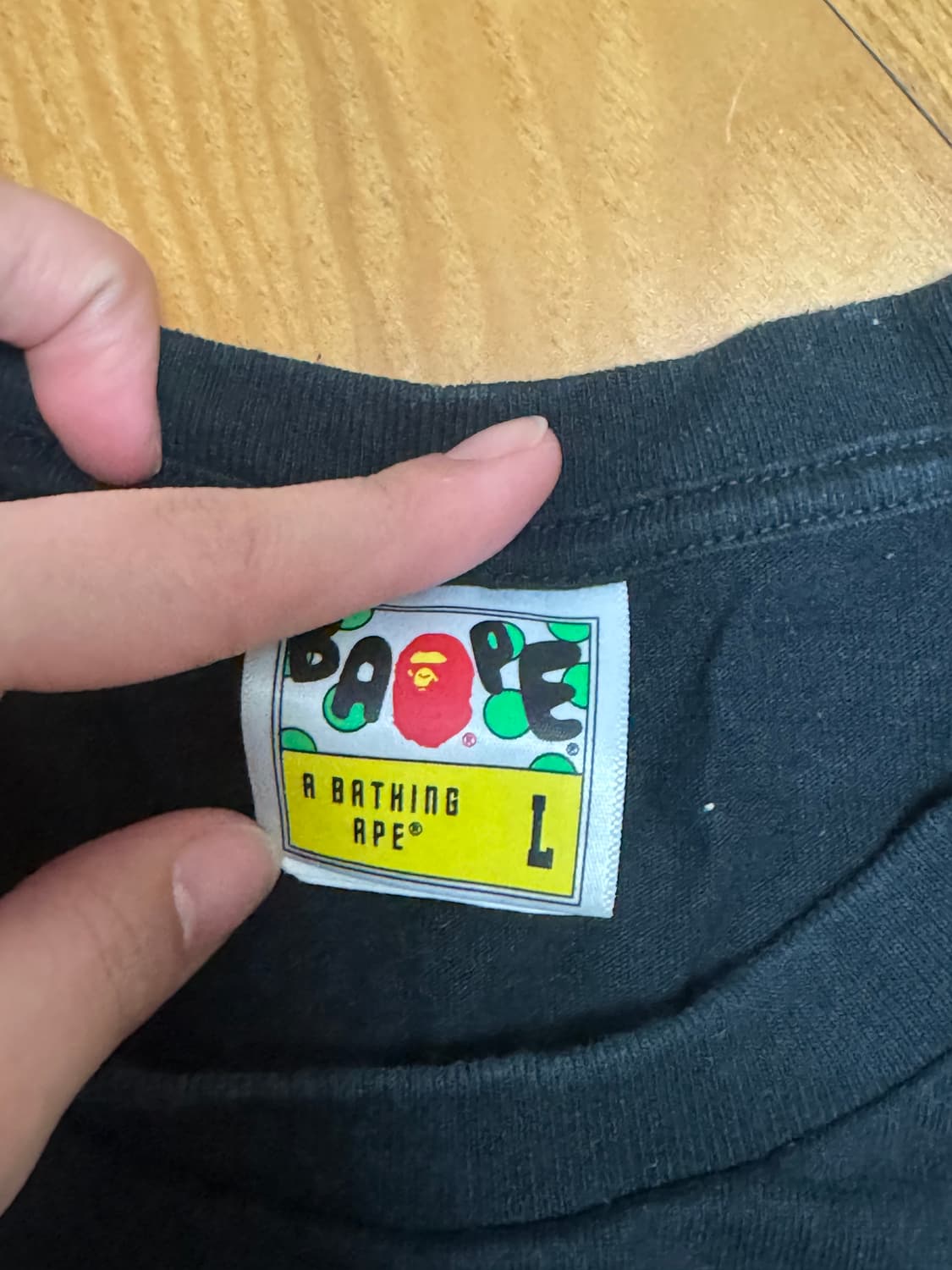 베이프 재팬 컬쳐 반팔 티셔츠 블랙 상품이미지4