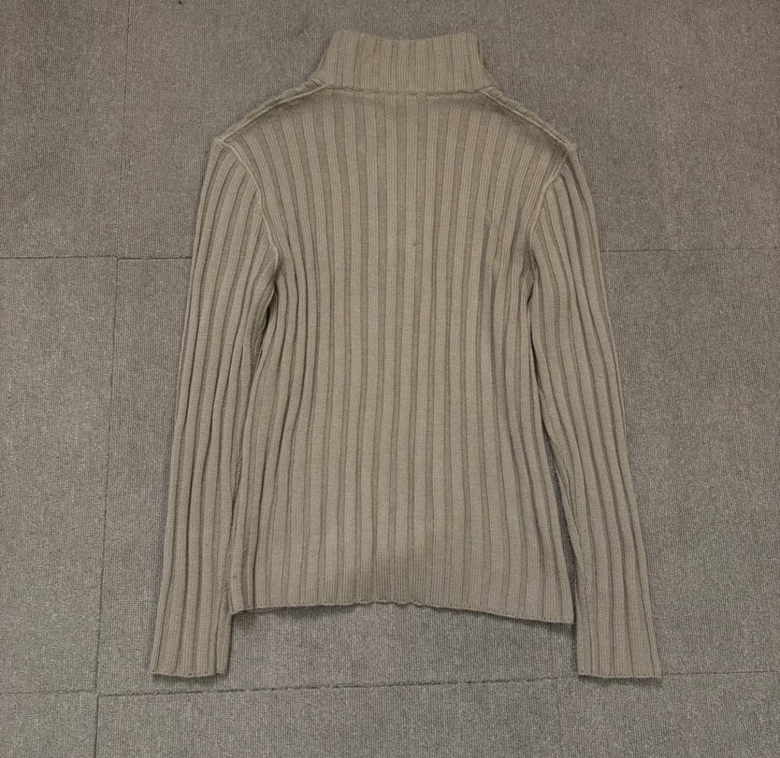 90s ARMANIjeans 알마니 반집업 골지 니트 맨즈 상품이미지4