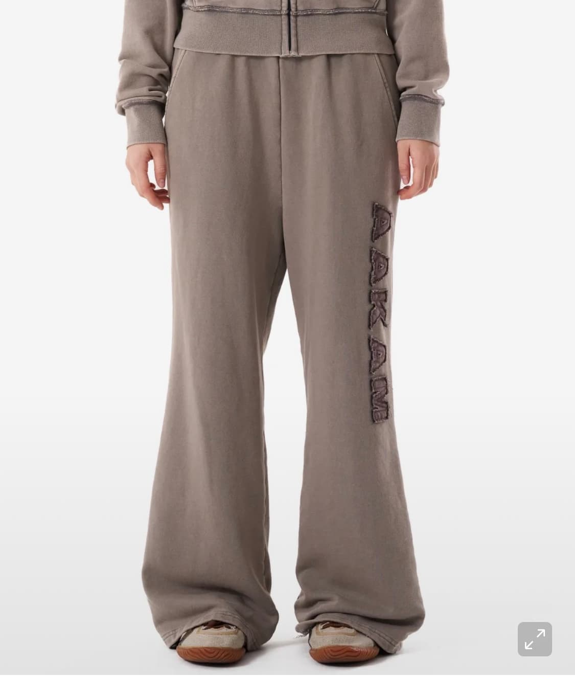 아캄 워시드 로고 스웻팬츠 카키 상품이미지2