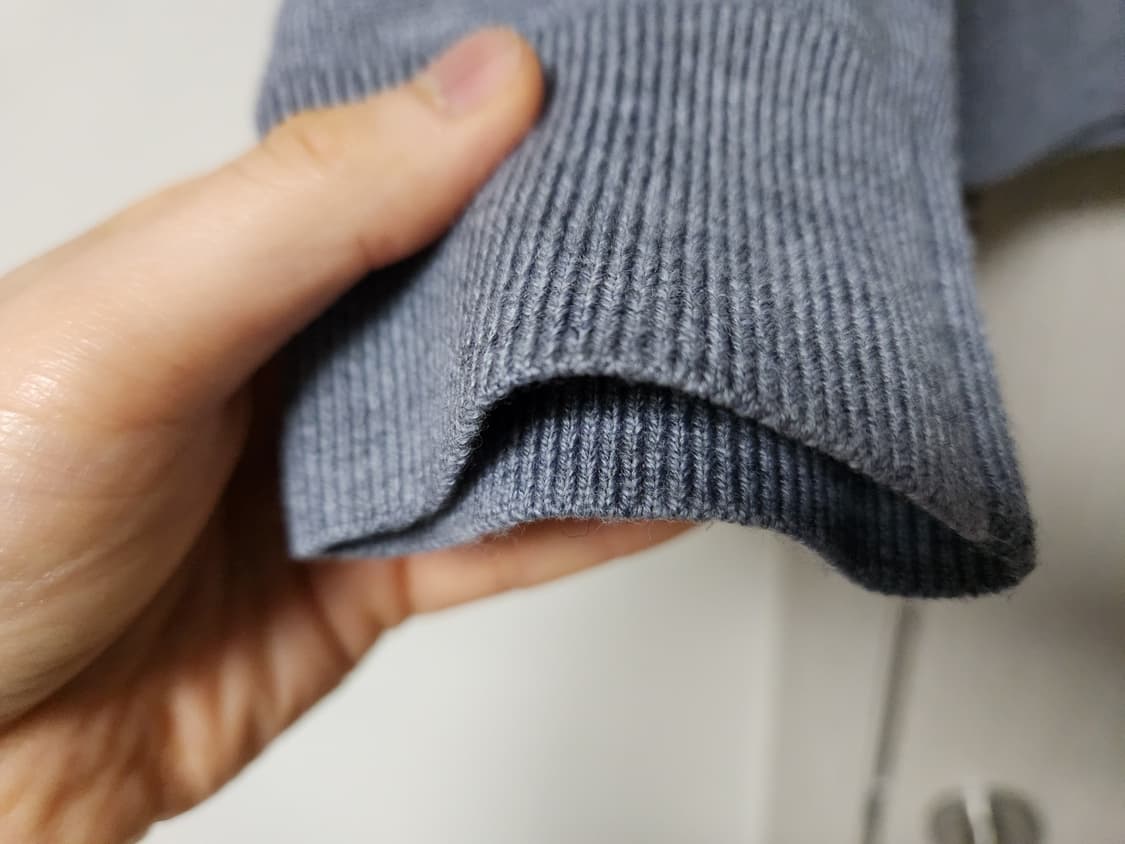 클럽모나코 메리노울 그레이 니트 상품이미지4