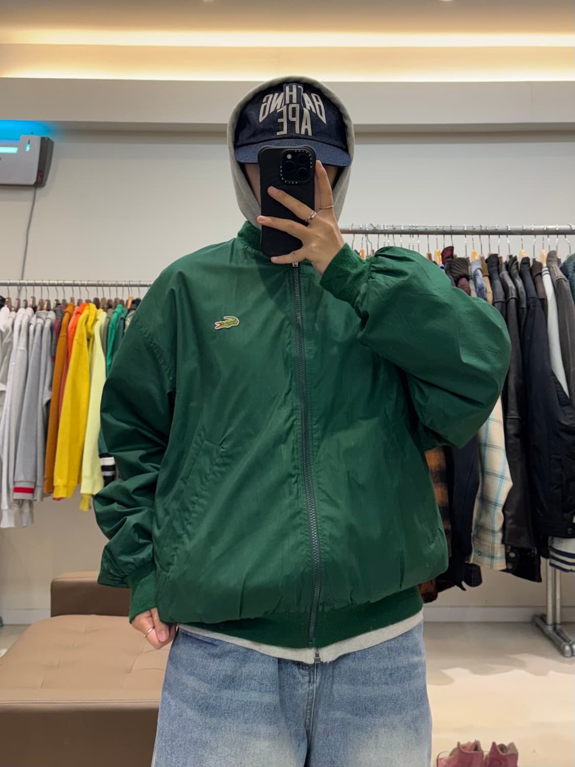 90s 라코스테 리버시블 항공자켓 상품이미지7