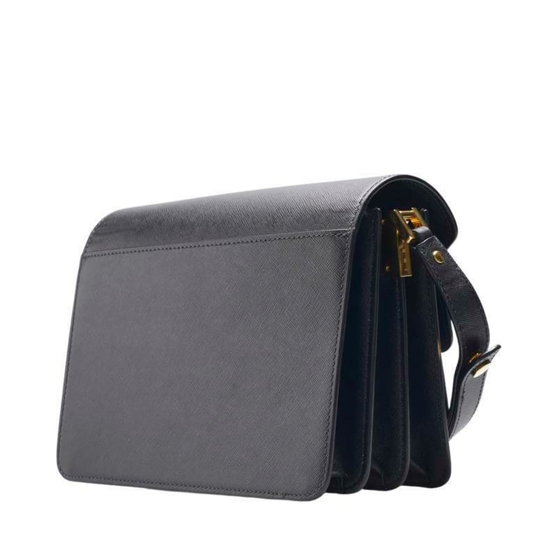 (중고) 마르니 블랙 사피아노 트렁크 미듐 숄더백 상품이미지2