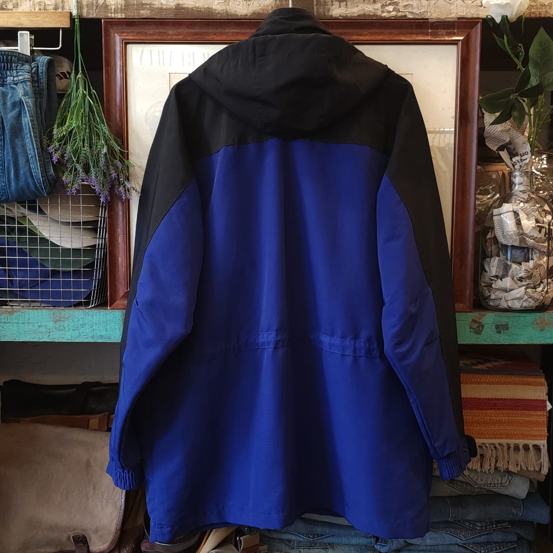 00s 칼하트 마운틴 파카 엔지니어드 블루 블랙 후드점퍼 워크자켓 L 상품이미지2