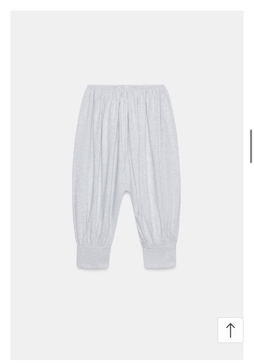 ZARA 자라 크롭 벌룬 카프리 하렘팬츠 그레이 1026 183 80 상품이미지1