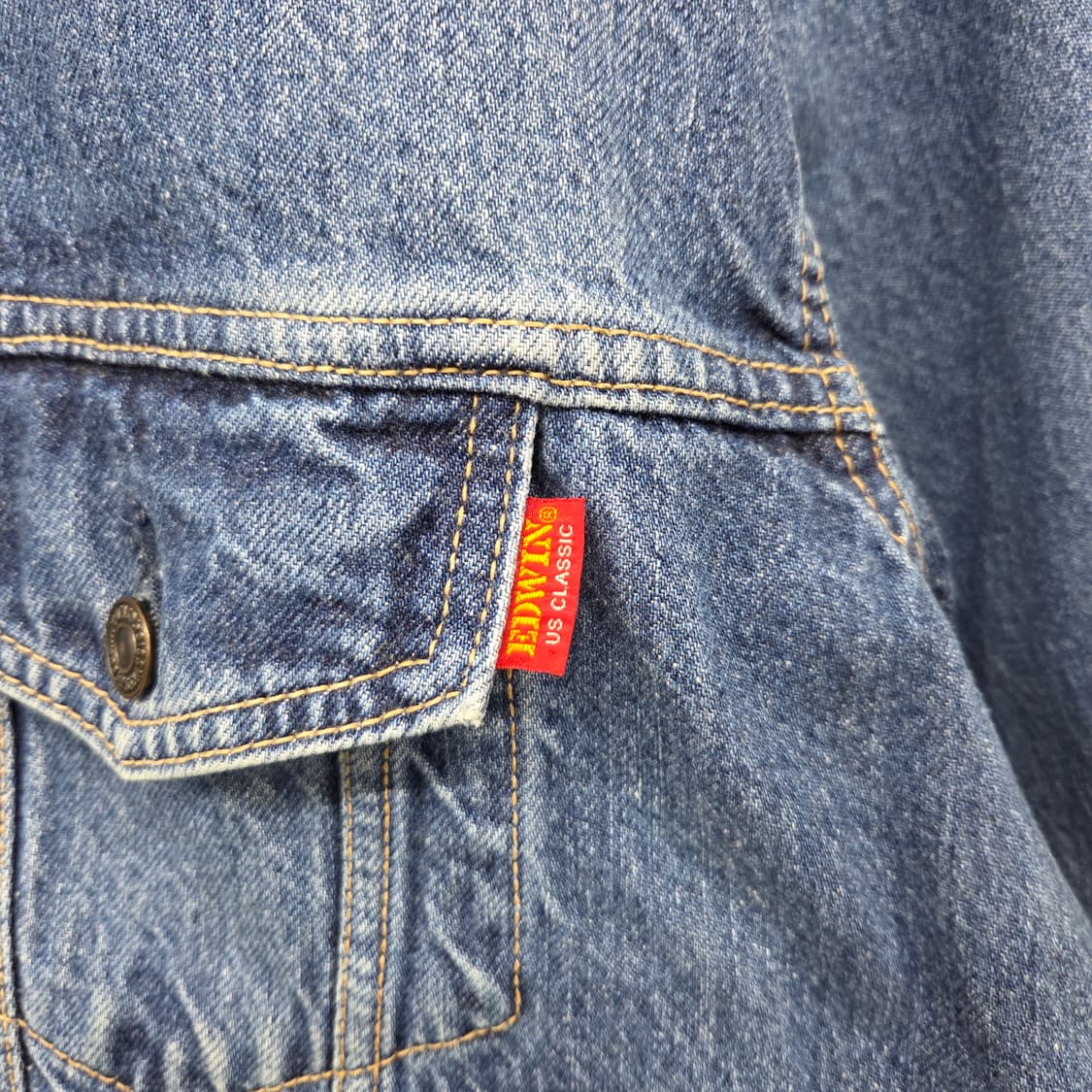 에드윈 데님 자켓 청자켓 남L 상품이미지3