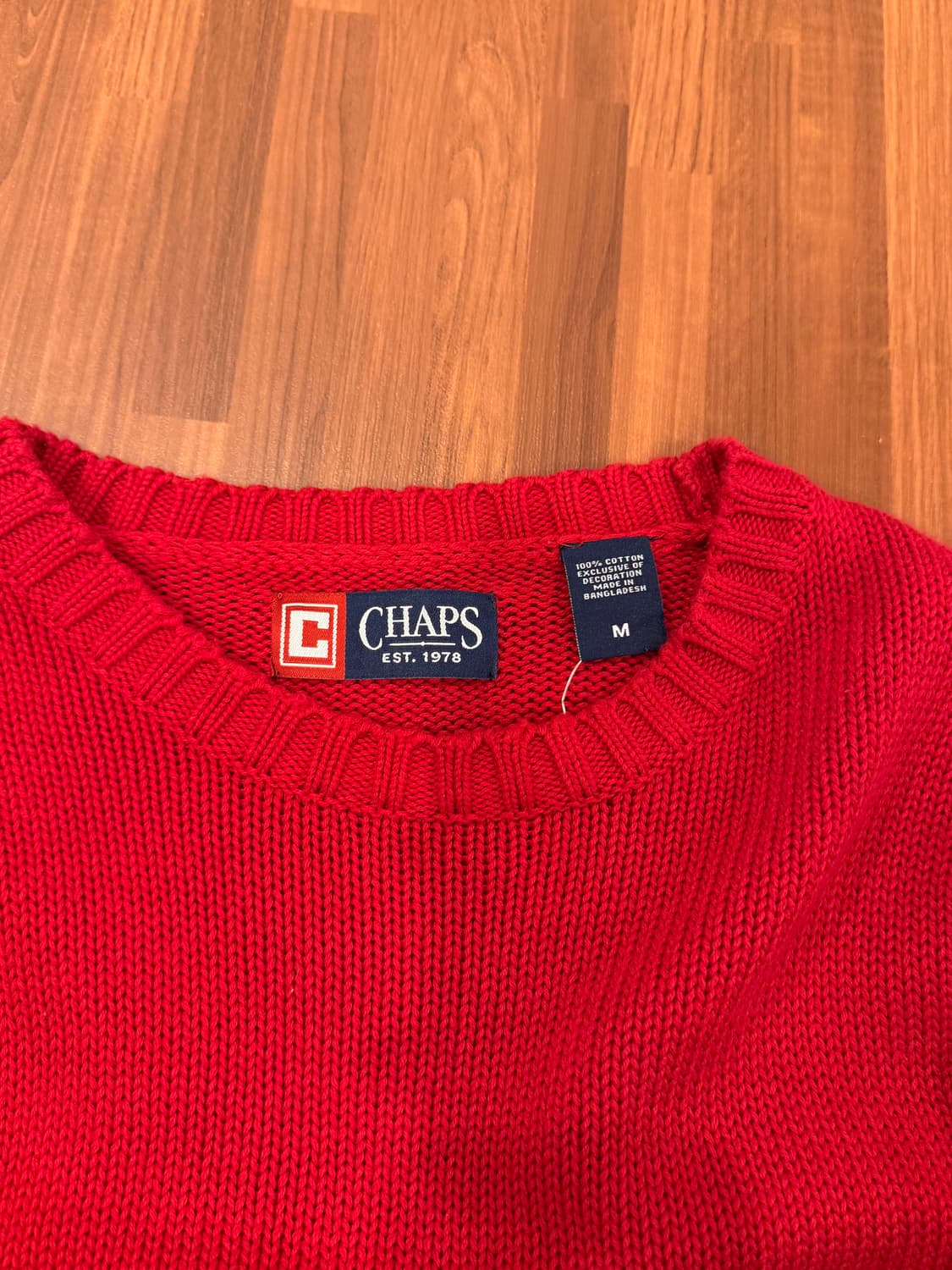 Chaps Ralph Lauren 챕스 랄프로렌 크루넥 니트 (red) 상품이미지7