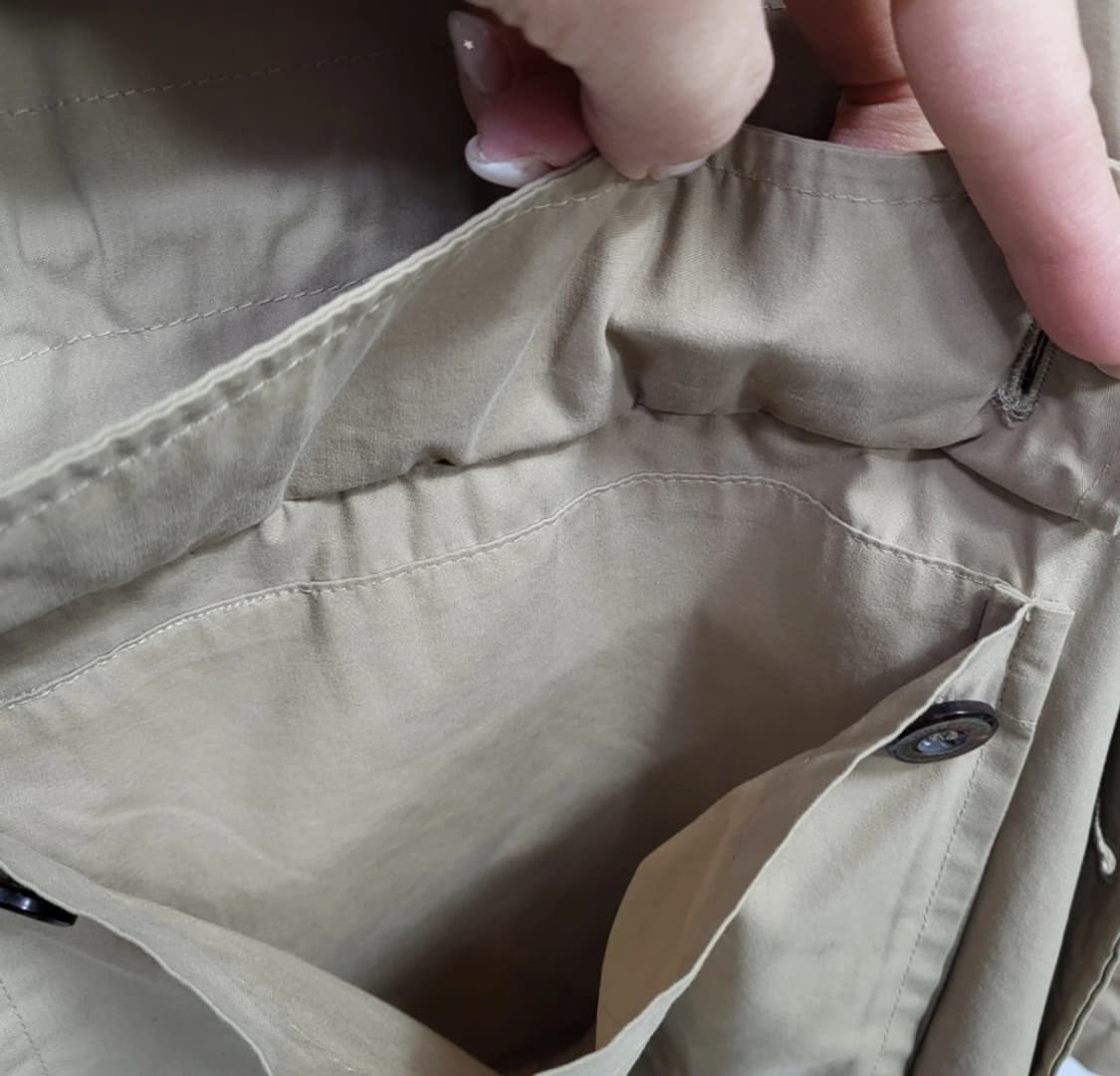 버버리 후드 코트 베이지 105-110 상품이미지5