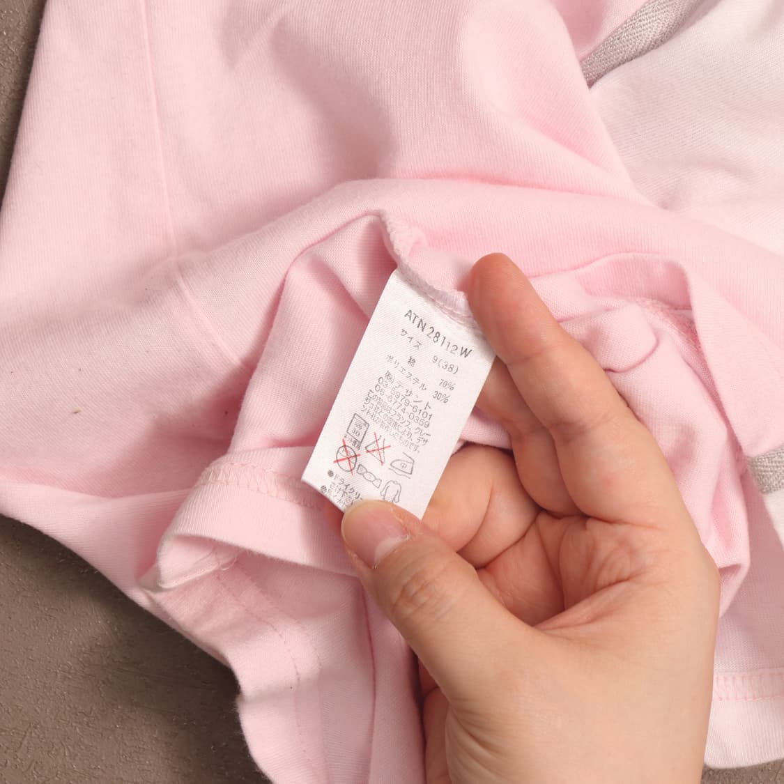 꾸레쥬 로고 반팔티셔츠 미니탑 A567 상품이미지4